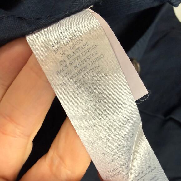 Faherty Reserve Cotton Linen All Season Blazer Navy Blue Sz XXL - Picture 5 of 8